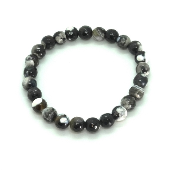 8mm Beaded Bracelet #BRB-125 - Picture 2 of 2